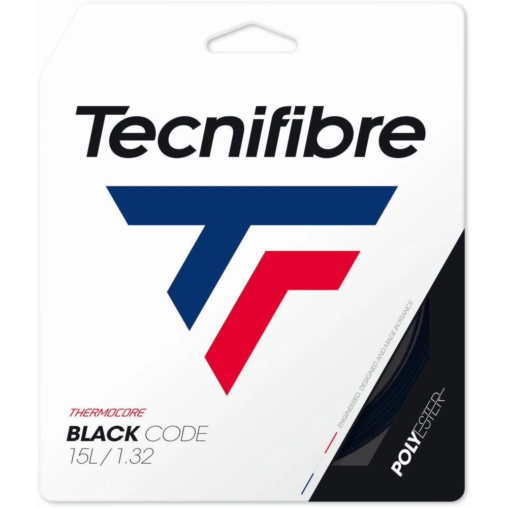 Tecnifibre Black Code 15L Tennis String (Set) 1 Tecnifibre Black Code 15L Tennis String (Set)