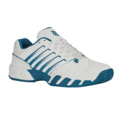 K-Swiss Bigshot Light 4 (Men's) - Brilliant White/Celestial/Scuba Blue -Sports Tennis Shop 06989 126d