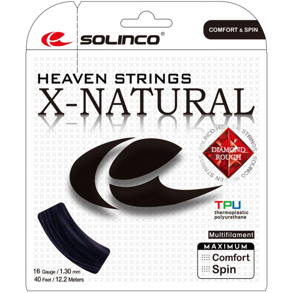 Solinco X-Natural 15L Tennis String (Set) 1 Solinco X-Natural 15L Tennis String (Set)