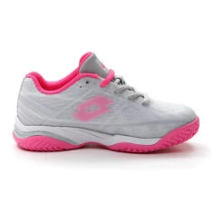Lotto Mirage 300 All Court (Junior's) - Vapor Gray/Vivid Fuchsia/Cool Gray -Sports Tennis Shop 210746 8T2 01