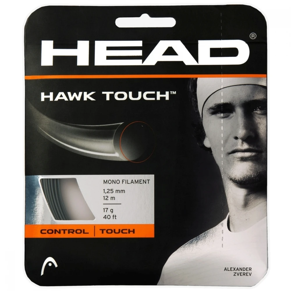 Head Hawk Touch 16g Tennis String, Black (Set) 1 Head Hawk Touch 16g Tennis String, Black (Set)