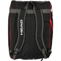 Head Tour Supercombi Pickleball Bag (Black/Orange) -Sports Tennis Shop 283982 BKOR Head Tour Supercombi Pickleball Bag BlackOrange back 1000 1000