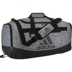 Adidas Defender IV Medium Duffel Bag (Jersey Onix Grey/Black)