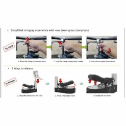Tourna 700-ES Electric Stringing Machine -Sports Tennis Shop 700 ES Tourna Electric Stringing Machine downpressedclamp2 1000 1000