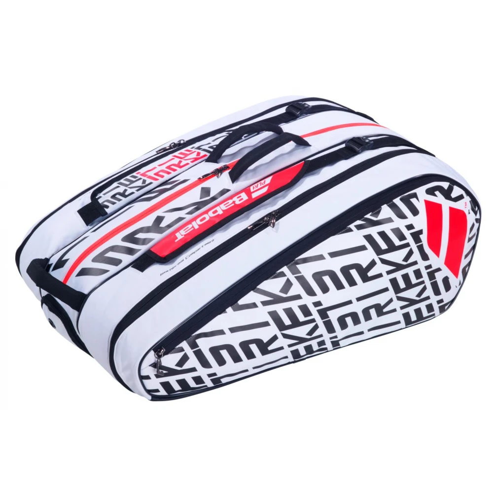 Babolat Pure Strike 3rd Gen RH X12 Tennis Bag (White/Red) 2 Babolat Pure Strike 3rd Gen RH X12 Tennis Bag (White/Red) - Image 2