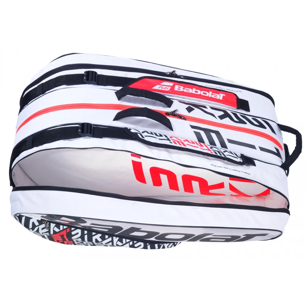 Babolat Pure Strike 3rd Gen RH X12 Tennis Bag (White/Red) 3 Babolat Pure Strike 3rd Gen RH X12 Tennis Bag (White/Red) - Image 3