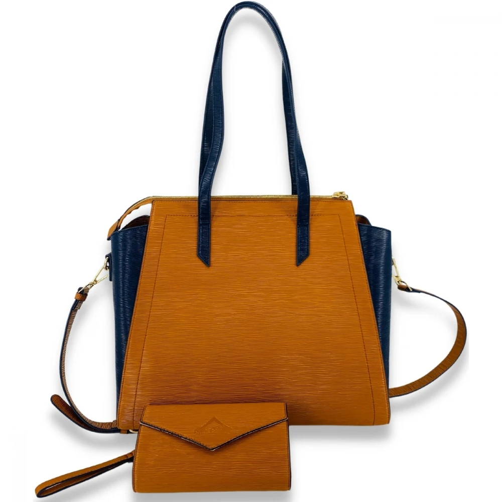 NiceAces Women’s Bala Handmade Vegan Leather Tennis Bag (Brown) - Image 2