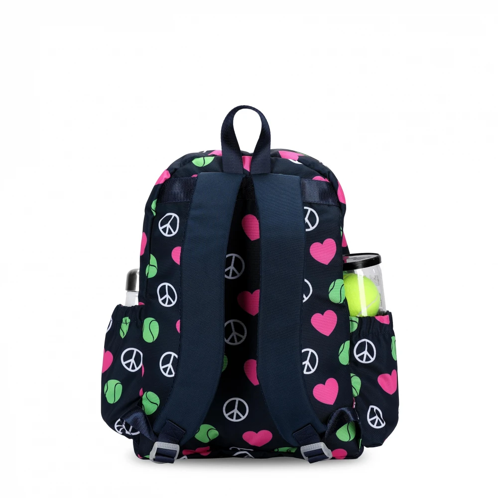 Ame & Lulu Big Love Tennis Backpack (Peace Love Tennis) 2 Ame & Lulu Big Love Tennis Backpack (Peace Love Tennis) - Image 2
