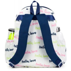 Ame & Lulu Big Love Tennis Backpack (Hello Love) 5 Ame & Lulu Big Love Tennis Backpack (Hello Love) -Sports Tennis Shop BLTBP279 Ame Lulu Big Love Tennis Backpack Hello Love c 1000 1000