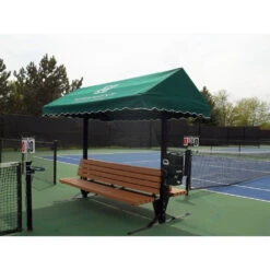 SunTrends 8-Foot Tennis Court Cabana Bench W/ Backrest