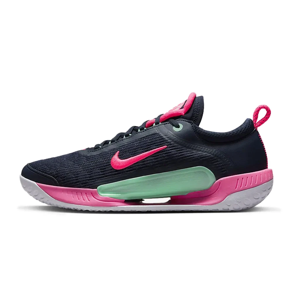 Nike Court Zoom NXT (Men's) - Obsidian/Green Glow/White/Hyper Pink 2 Nike Court Zoom NXT (Men's) - Obsidian/Green Glow/White/Hyper Pink - Image 2