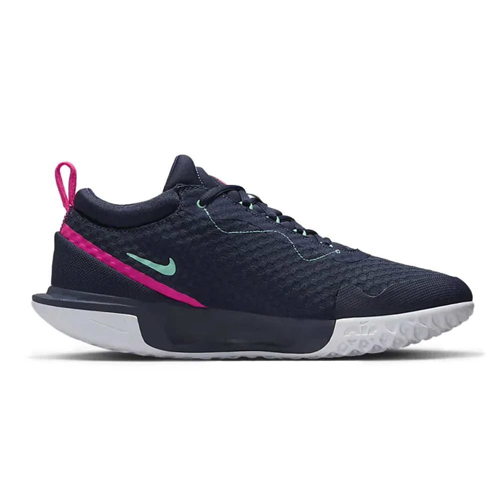 Nike Court Zoom Pro (Men's) - Obsidian/Green Glow/White/Hyper Pink 3 Nike Court Zoom Pro (Men's) - Obsidian/Green Glow/White/Hyper Pink - Image 3