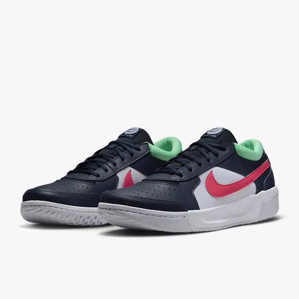 Nike Court Zoom Lite 3 (Men's) - Obsidian/Green Glow/White/Hyper Pink 4 Nike Court Zoom Lite 3 (Men's) - Obsidian/Green Glow/White/Hyper Pink - Image 4