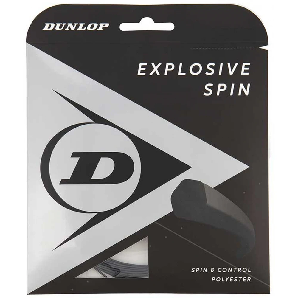 Dunlop Explosive Spin Black 16g Tennis String (Set)