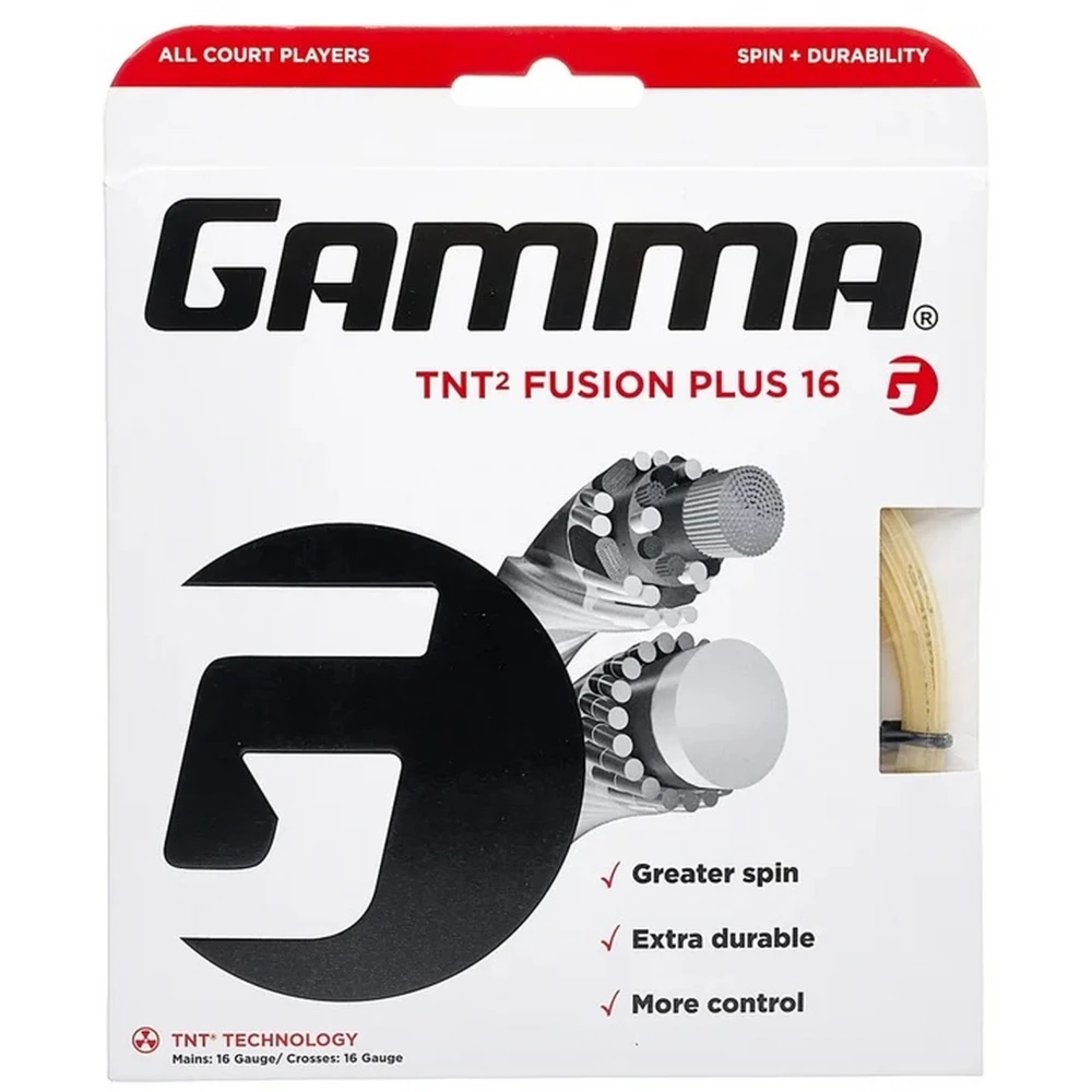 Gamma TNT2 Fusion Plus 16 Tennis String (Set)
