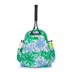 Ame & Lulu Game On Tennis Backpack (Green Blue Tie-Dye)
