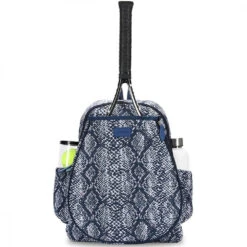 Ame & Lulu Game On Tennis Backpack (Navy Snakeskin)