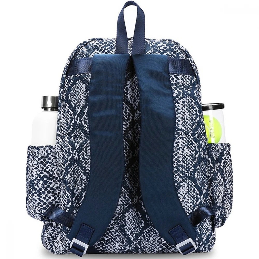 Ame & Lulu Game On Tennis Backpack (Navy Snakeskin) - Image 2