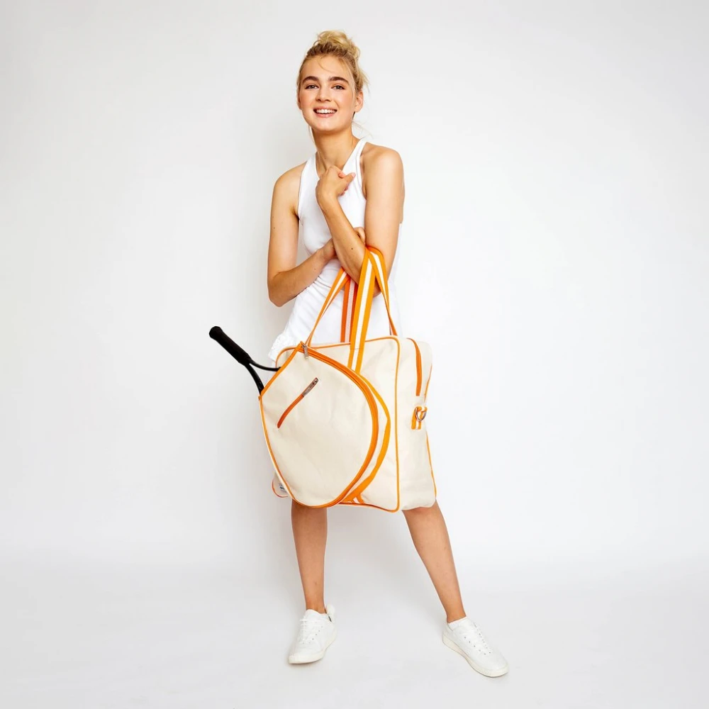 Ame & Lulu Hamptons Tennis Tour Bag (Clementine) - Image 3