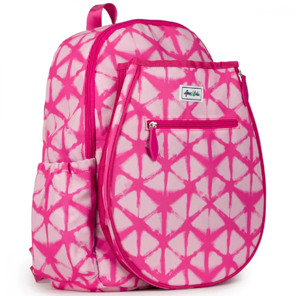 Ame & Lulu Junior Love Tennis Backpack (Bubblegum Shibori) 3 Ame & Lulu Junior Love Tennis Backpack (Bubblegum Shibori) - Image 3
