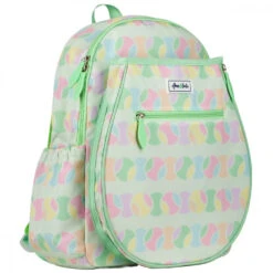 Ame & Lulu Junior Love Tennis Backpack (Cotton Candy) 5 Ame & Lulu Junior Love Tennis Backpack (Cotton Candy) -Sports Tennis Shop JLTBP263 ameandlulu jr love tennis backpack cotton candy side1 1000 1000
