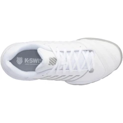 K-Swiss Bigshot Light 4 (Junior's) - White/High-Rise/Silver -Sports Tennis Shop K SwissSkyView