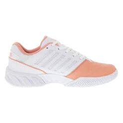 K-Swiss Bigshot Light 4 (Women's) - Peach Amber/White/Asphalt -Sports Tennis Shop K96989 683 A