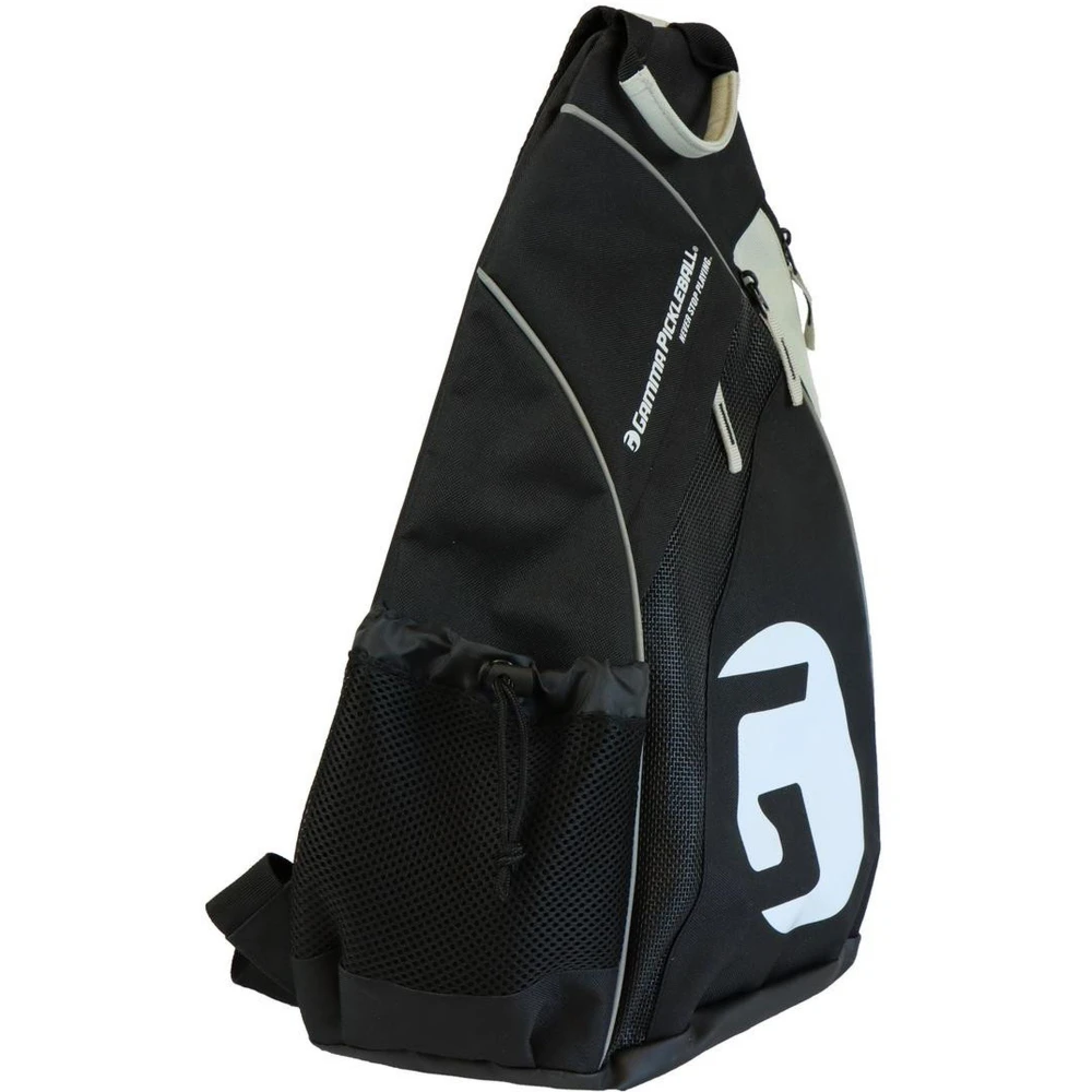 Gamma Pickleball Sling Bag (Black/White/Grey) 2 Gamma Pickleball Sling Bag (Black/White/Grey) - Image 2