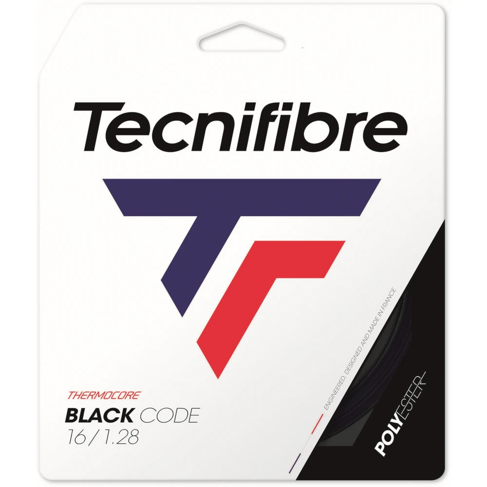 Tecnifibre Black Code 16g Tennis String (Set) 1 Tecnifibre Black Code 16g Tennis String (Set)