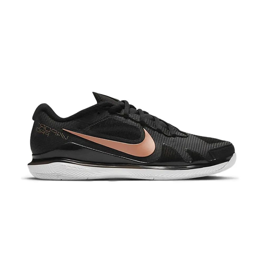Nike Court Air Zoom Vapor Pro (Women's) - Black/White/Metallic Red Bronze 1 Nike Court Air Zoom Vapor Pro (Women's) - Black/White/Metallic Red Bronze