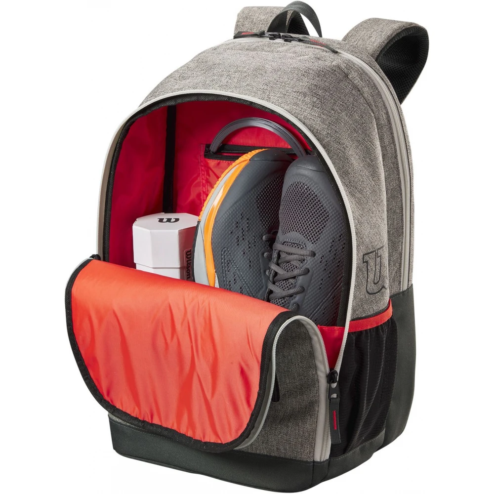 Wilson Team Tennis Backpack (Heather Grey) 2 Wilson Team Tennis Backpack (Heather Grey) - Image 2