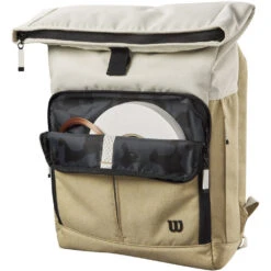 Wilson Women’s Lifestyle Foldover Tennis Backpack (Khaki) 5 Wilson Women’s Lifestyle Foldover Tennis Backpack (Khaki) -Sports Tennis Shop WR8023301001 Wilson Womens Lifestyle Foldover Tennis Backpack Khaki c 1000 1000