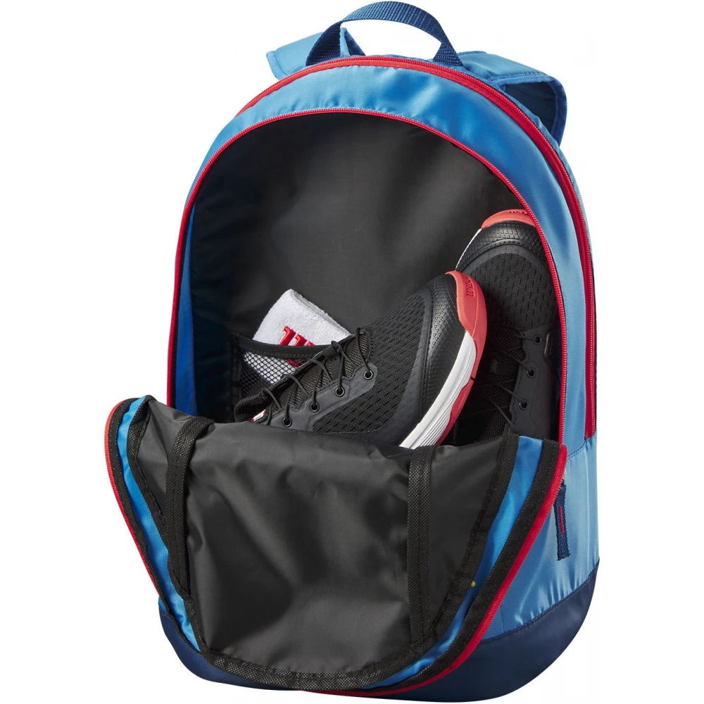Wilson Junior Tennis Backpack (Blue/Orange) 2 Wilson Junior Tennis Backpack (Blue/Orange) - Image 2