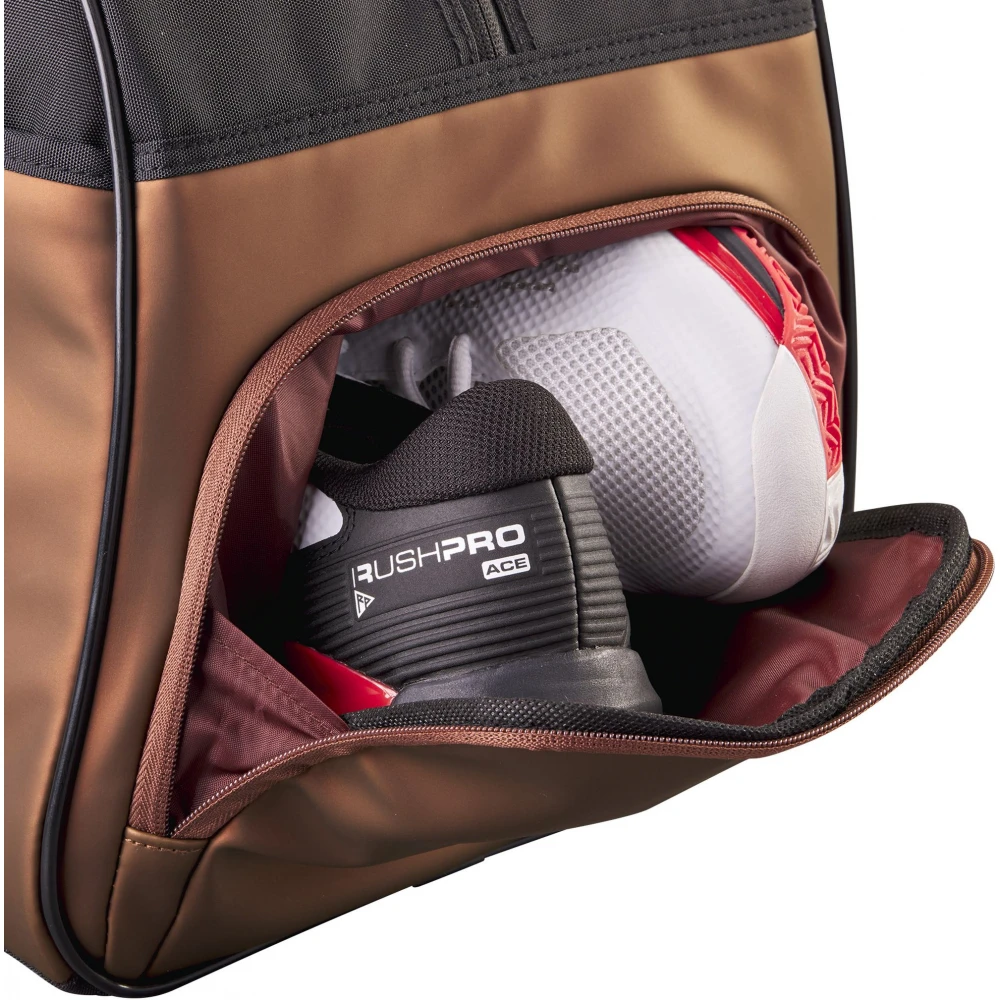 Wilson Super Tour Pro Staff V14 Small Tennis Duffle Bag (Copper/Black) - Image 3