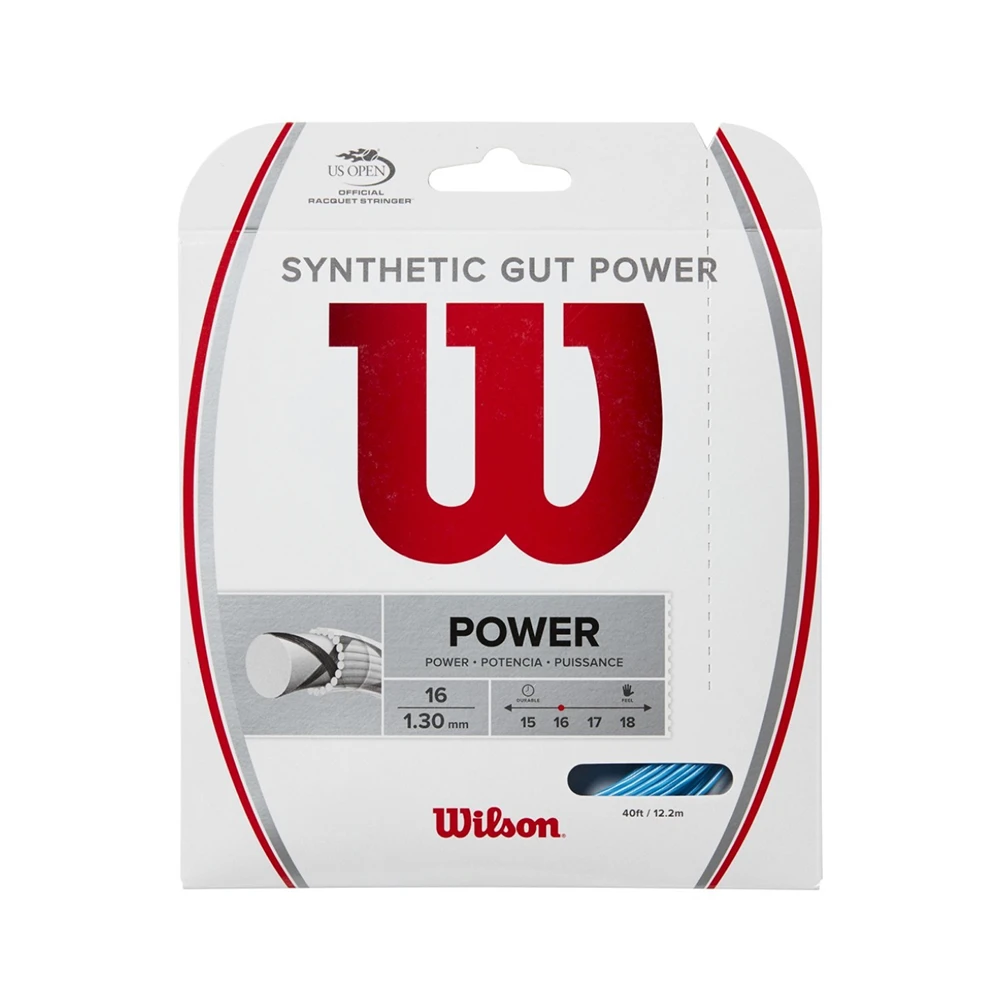Wilson Synthetic Gut Power 16 Pack - Blue 1 Wilson Synthetic Gut Power 16 Pack - Blue