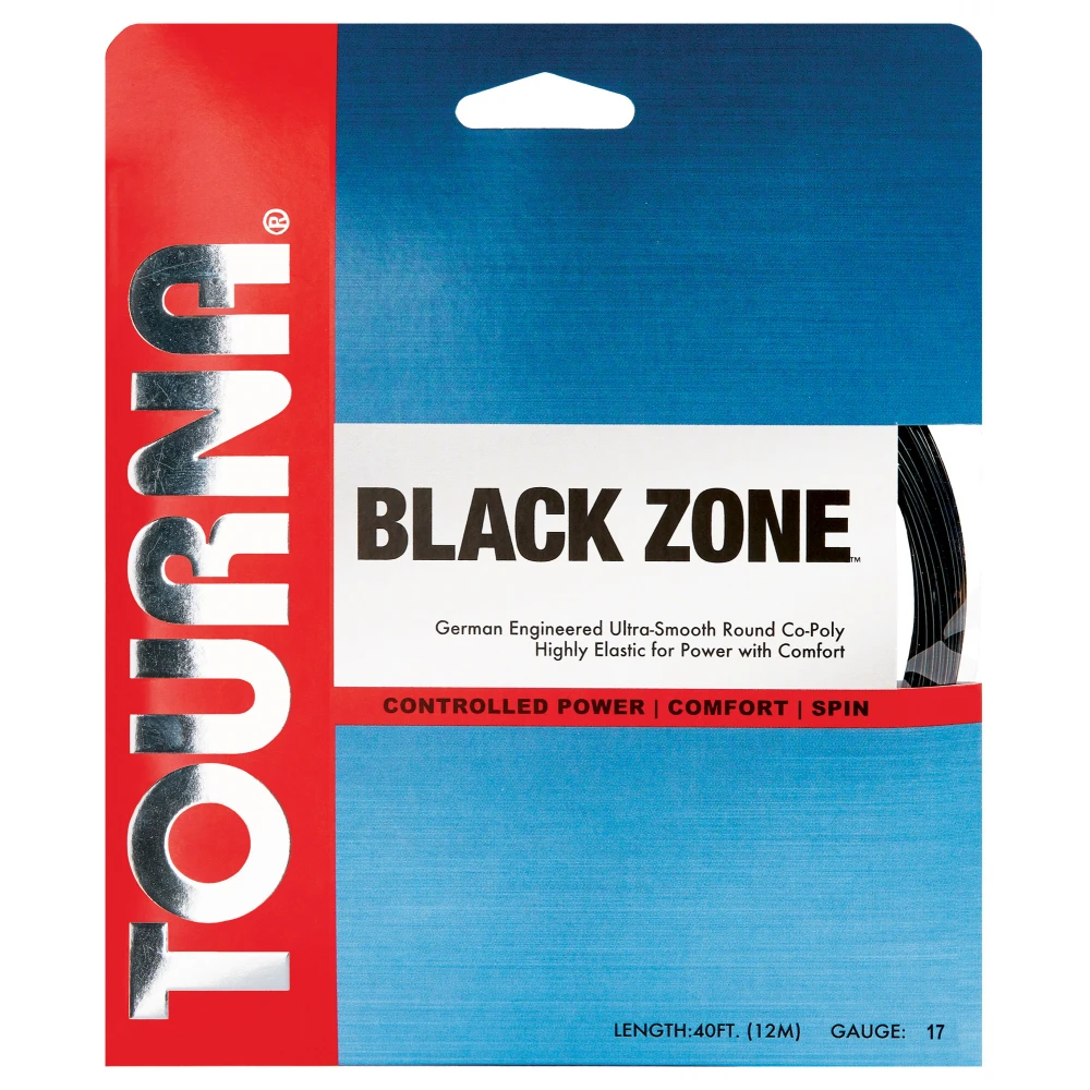 Tourna Big Hitter Black Zone 18g Tennis String (Set) 1 Tourna Big Hitter Black Zone 18g Tennis String (Set)
