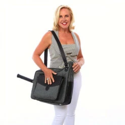 Cortglia Sport Messenger Tennis Bag (Houndstooth) -Sports Tennis Shop cortglia sport messenger tennis bag houndstooth 2 1000 1000