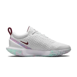 Nike Court Zoom Pro (Women's) - White/Dark Beetroot -Sports Tennis Shop dh100d