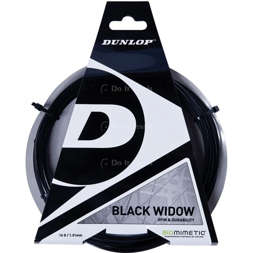 Dunlop Black Widow 18g Tennis String (Set) 1 Dunlop Black Widow 18g Tennis String (Set)