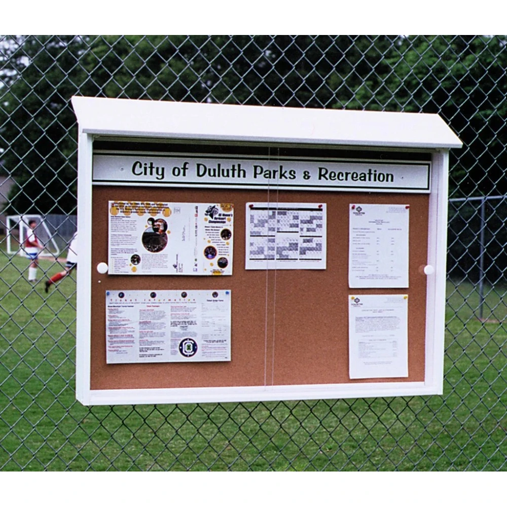 Har-Tru Outpost Message Center With Acrylic Doors, Model 50 (Black, Green, White) 1 Har-Tru Outpost Message Center With Acrylic Doors, Model 50 (Black, Green, White)