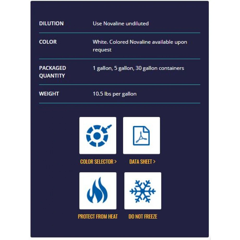 Nova NovaLine Non-Textured Tennis Court Line Paint (1 Gallon Pail) 2 Nova NovaLine Non-Textured Tennis Court Line Paint (1 Gallon Pail) - Image 2