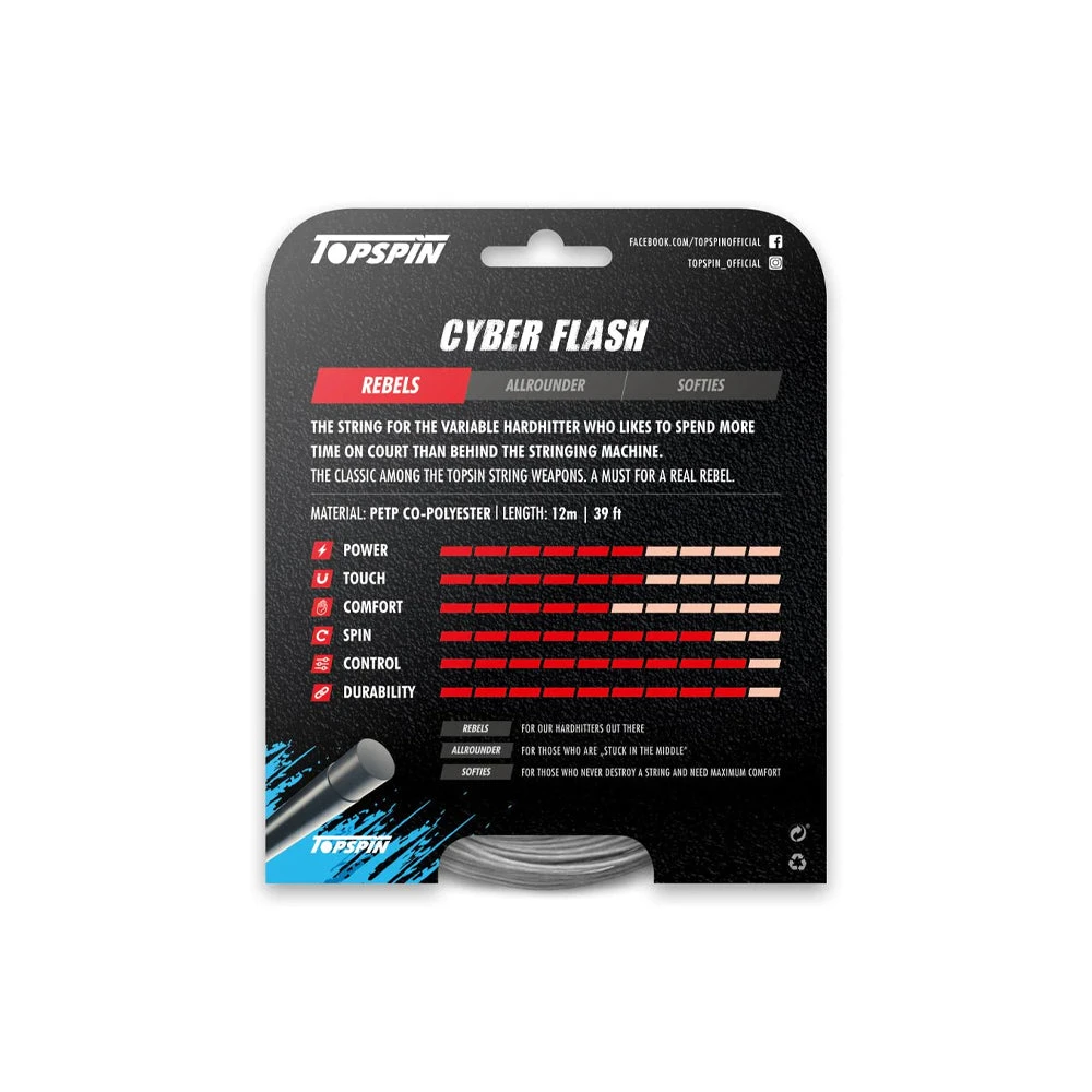 Topspin Cyber Flash (1.30mm) - Silver 2 Topspin Cyber Flash (1.30mm) - Silver - Image 2