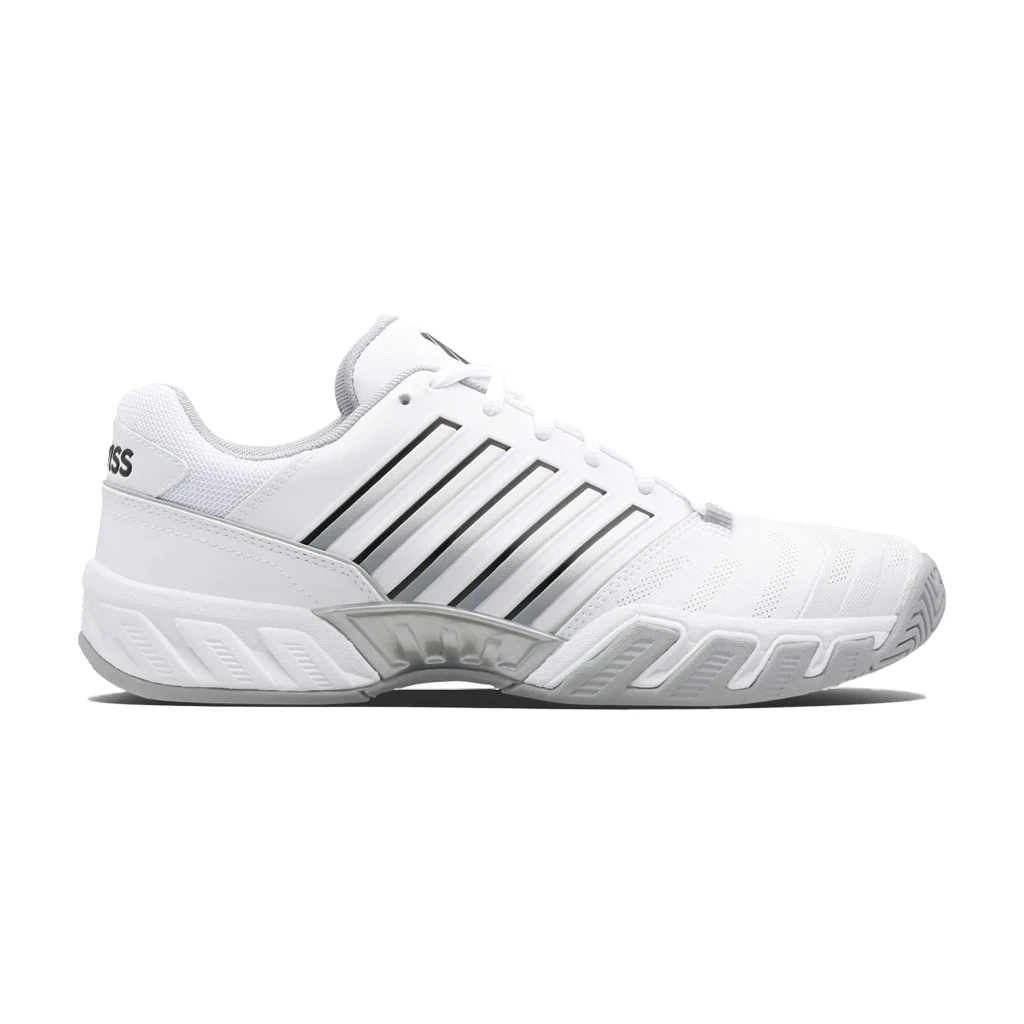K-Swiss Bigshot Light 4 (Men's) - White/Highrise/Black (Available Size: 12) 1 K-Swiss Bigshot Light 4 (Men's) - White/Highrise/Black (Available Size: 12)