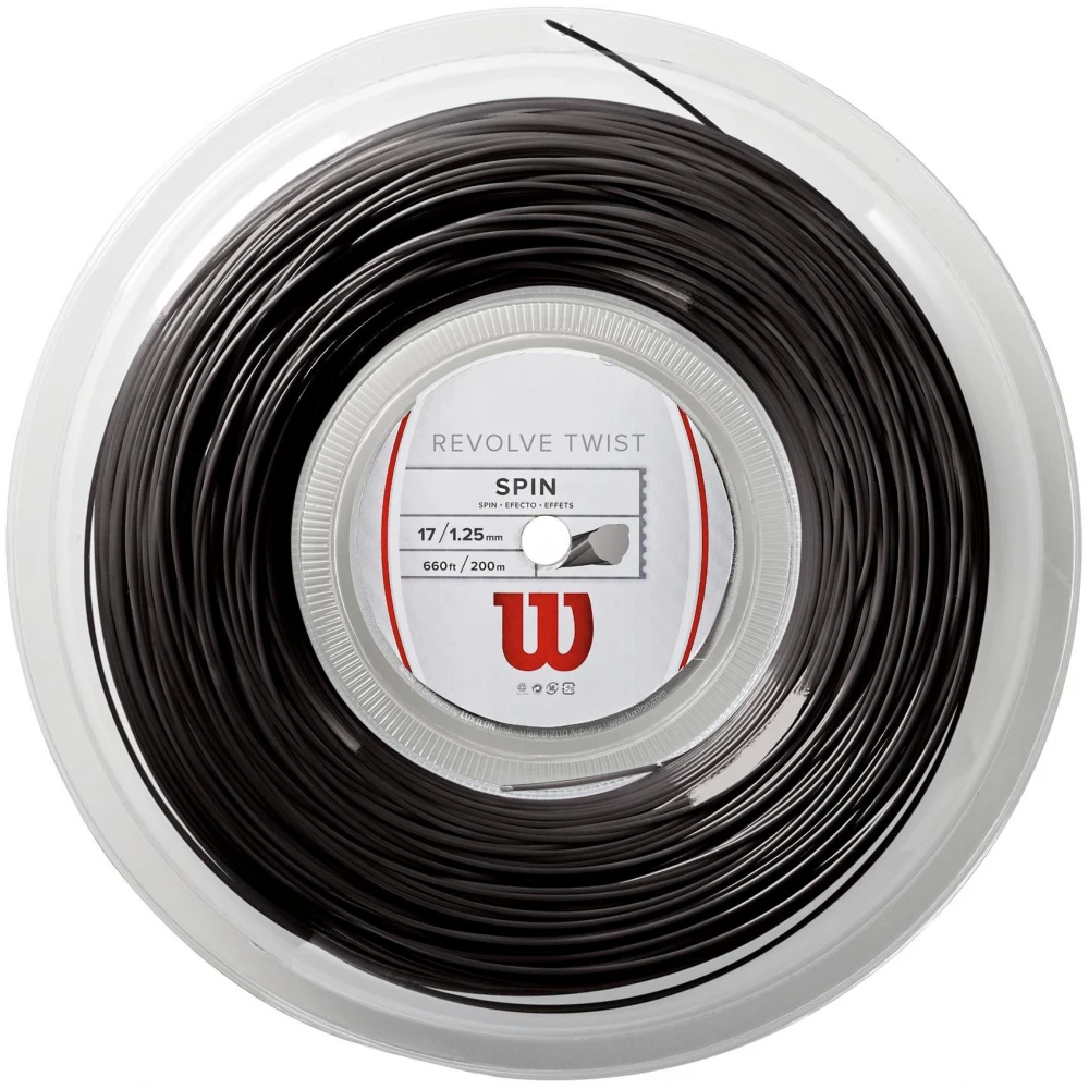 Wilson Revolve Twist 17g Grey Tennis String (Reel) 1 Wilson Revolve Twist 17g Grey Tennis String (Reel)