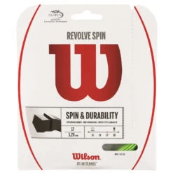 Wilson Revolve Spin 17g Tennis String Green (Set)